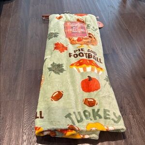 Pumpkin Spice and Everything Nice,Football,oversized plush throw,velvety feel